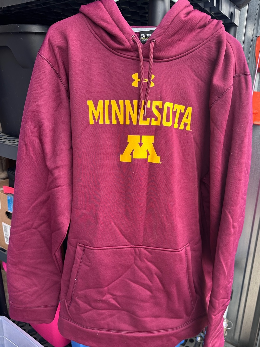 Under Armour Minnesota Maroon & Gold Hoodie Sweatshirt